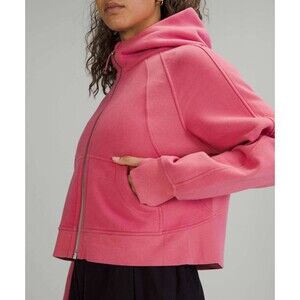 Lululemon Scuba Oversized Full-Zip Jacket Hoodie Pink Blossom XS S